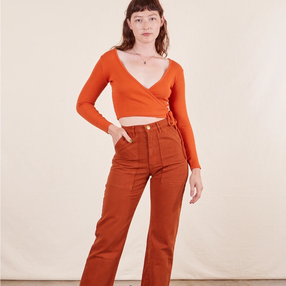 Big Bud Press Work Pants in Burnt Terracotta